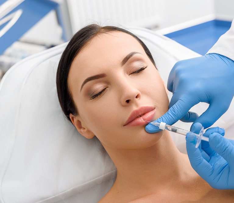 Juvéderm dermal filler injection for facial volume restoration